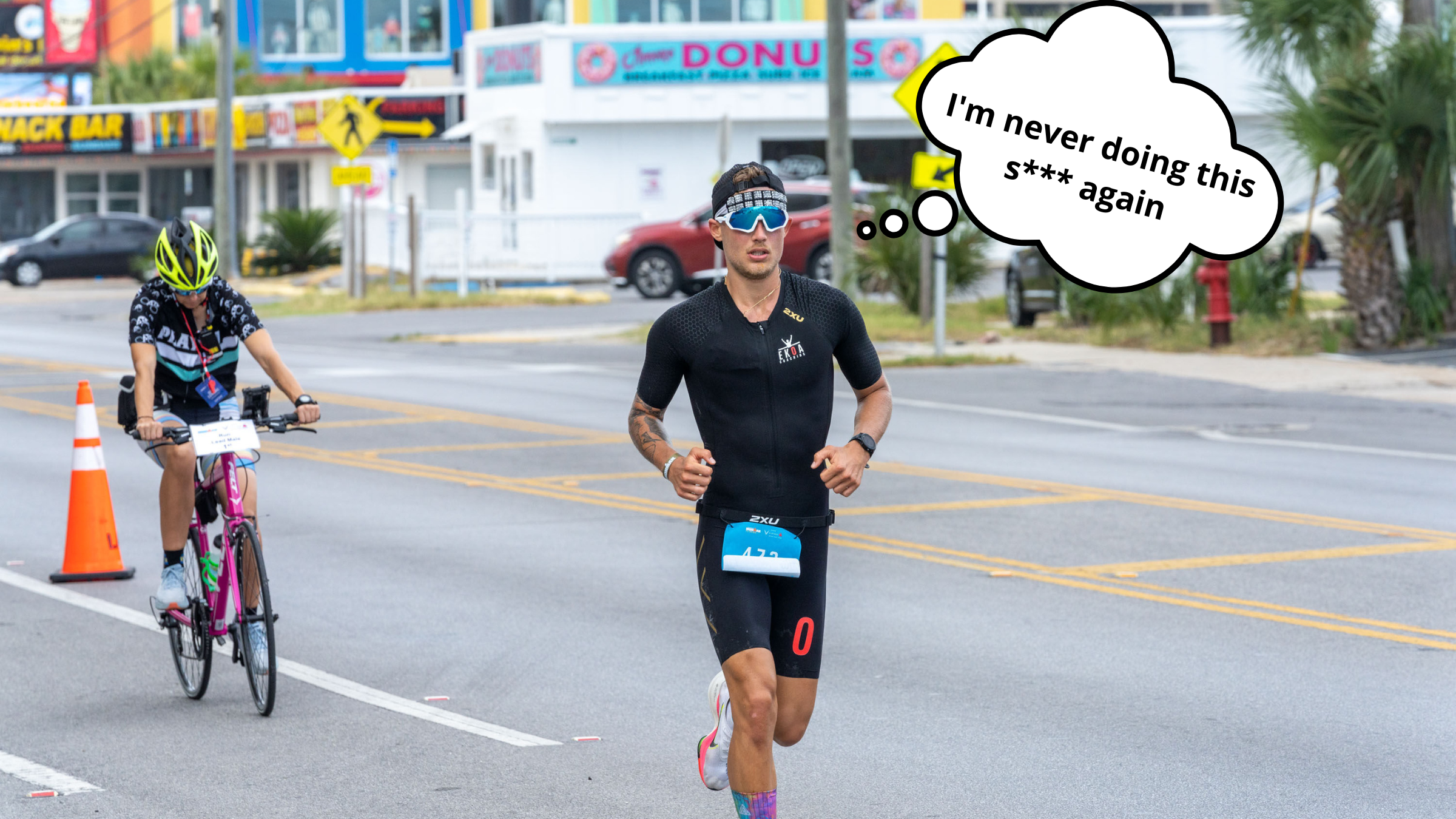 The pathetic thoughts during an Ironman…